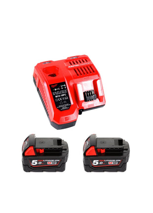 Milwaukee M18 FIWF12-502X Akku Schlagschrauber 1/2" 18 V 300 Nm ( 4933451071 ) + 2x Akkus 5,0 Ah + Ladegerät + HD Box - Toolbrothers