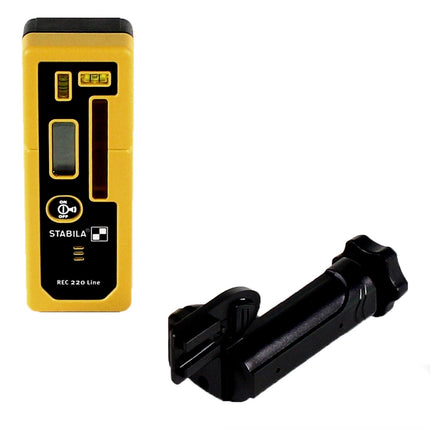 Stabila REC 220 Linie Receiver ( 18643 ) für Messungen auf große Entfernungen mit Halterung zur Befestigung an Nivellierlatten - Toolbrothers