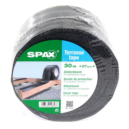 SPAX Tape 30m x 87mm Klebeband UV-resistent selbstklebend lösbar ( 5000009186419 ) - Toolbrothers