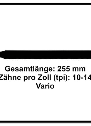 Komet Säbelsägeblatt PALLETS 225mm 10-14tpi 25 Stk. ( 5x 501.400 ) HSS-BI-Metall Vario - Toolbrothers