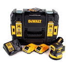 DeWalt DCW 210 L2 Akku Exzenterschleifer Brushless 18V 12.000U/min 125mm + 2x Akkus 3,0 Ah + 1x Schnellladegerät in TSTAK - Toolbrothers