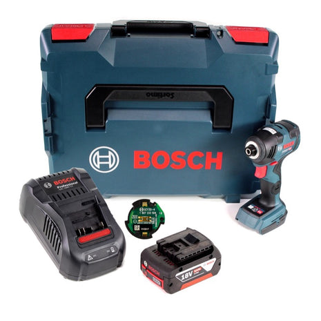 Bosch GDR 18V-200 C Akku Drehschlagschrauber 1/4" 18V 200Nm + 1x Akku 5,0Ah + Ladegerät + Connect Modul in L-Boxx - Toolbrothers