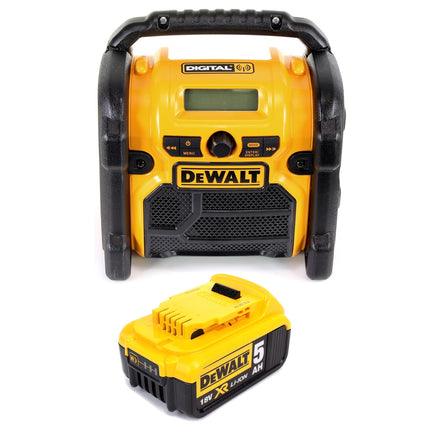 DeWalt DCR 020 Akku Baustellenradio DAB+ + 1x Akku 5,0Ah - ohne Ladegerät - Toolbrothers