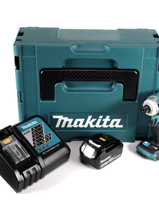 Makita DTD 171 RF1J Akku Schlagschrauber 18 V 180 Nm 1/4" Brushless + 1x Akku 3,0 Ah + Ladegerät + Makpac - Toolbrothers