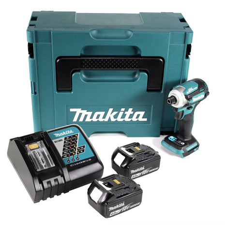 Makita DTD 171 RMJ Akku Schlagschrauber 18 V 180 Nm 1/4" Brushless + 2x Akku 4,0 Ah + Ladegerät + Makpac - Toolbrothers