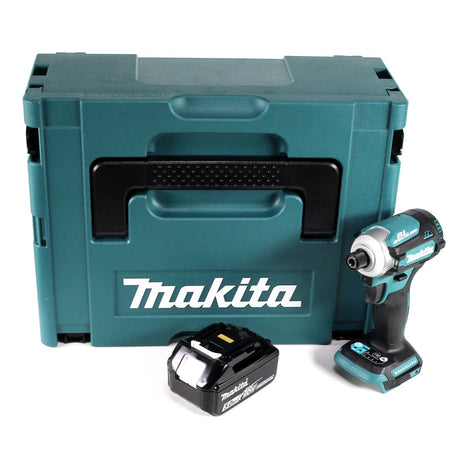 Makita DTD 171 T1J Akku Schlagschrauber 18 V 180 Nm 1/4" Brushless + 1x Akku 5,0 Ah + Makpac - ohne Ladegerät - Toolbrothers