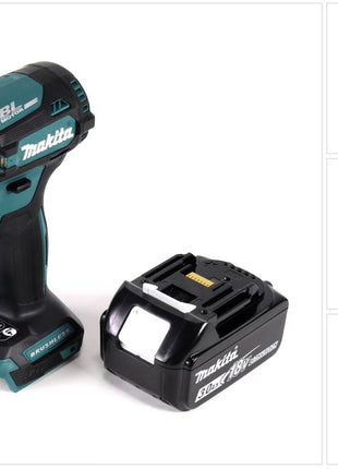 Makita DTD 171 F1 Akku Schlagschrauber 18 V 180 Nm 1/4" Brushless + 1x Akku 3,0 Ah - ohne Ladegerät - Toolbrothers