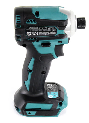 Makita DTD 171 RF Akku Schlagschrauber 18 V 180 Nm 1/4" Brushless + 2x Akku 3,0 Ah + Ladegerät - Toolbrothers