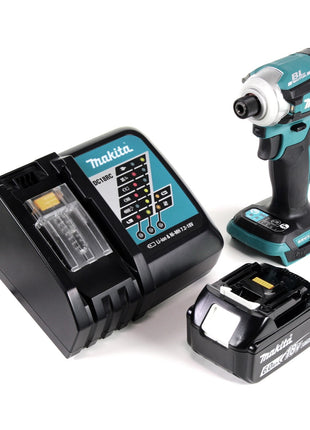 Makita DTD 171 RG1 Akku Schlagschrauber 18 V 180 Nm 1/4" Brushless + 1x Akku 6,0 Ah + Ladegerät - Toolbrothers