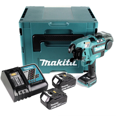 Makita DTR 180 RMJ Akku Bewehrungsverbinder 18 V Brushless für 0,8mm Bindedraht im Makpac + 2x 4,0Ah Akku + Ladegerät - Toolbrothers