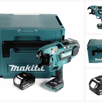 Makita DTR 180 T1J Akku Bewehrungsverbinder 18 V Brushless für 0,8mm Bindedraht im Makpac + 1x 5,0Ah Akku - ohne Ladegerät - Toolbrothers