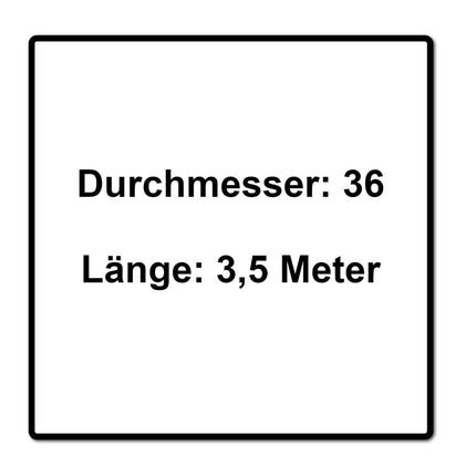 Festool D36x3,5m-AS/CTR Saugschlauch ( 204924 ) für CT Absaugmobile ohne Autoclean - Toolbrothers