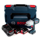 Bosch GDS 18V-LI HT Akku Drehschlagschrauber 18V 650 Nm ( 06019B1302 ) mit 2x 4,0 Ah Akku und Lader in L-Boxx - Toolbrothers