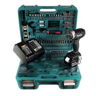 Makita DTD 152 SFTK B Akku Schlagschrauber 18V 165Nm + 1x Akku 3,0Ah + Ladegerät + 101tlg. Werkezugset im Koffer - Toolbrothers
