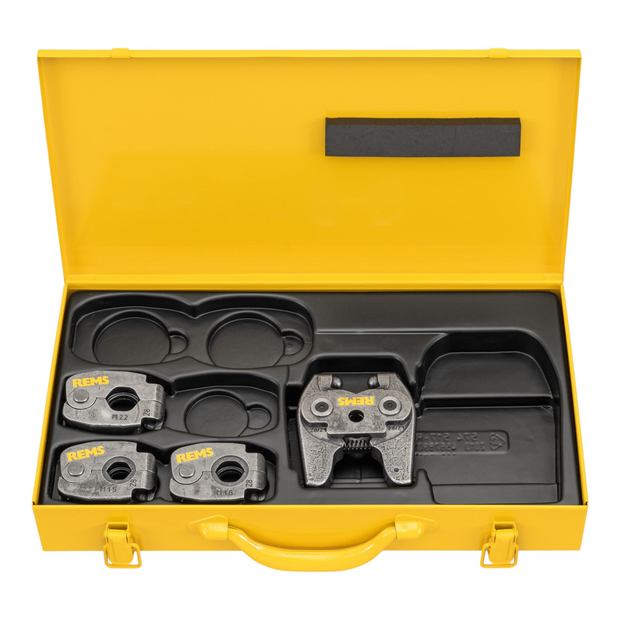 REMS S Set M 15 18 22 Mini Z8 Pressring Set 4 tlg im Stahlblechkasten 574614 R  1 - toolbrothers