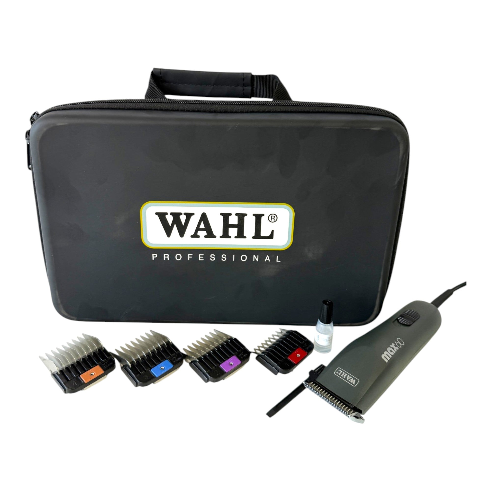 Wahl Max 60 Tierhaarschneidemaschine 1 5 mm 3028882 4x Aufsteckkamm Tasche 0 - toolbrothers