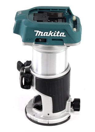 Makita DRT 50 RT1J Akku Multifunktionsfräse brushless 18V + 1x Akku 5,0 Ah + Schnellladegerät im Makpac 3 - Toolbrothers