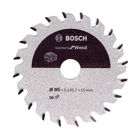 Bosch Kreissägeblatt Standard for Wood 85 x 1,1 x 15 mm 20 Zähne ( 2608837666 ) - Toolbrothers