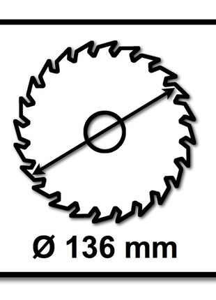 Bosch Kreissägeblatt Standard for Wood 136 x 1,5 x 20 mm 24 Zähne ( 2608837668 ) - Toolbrothers