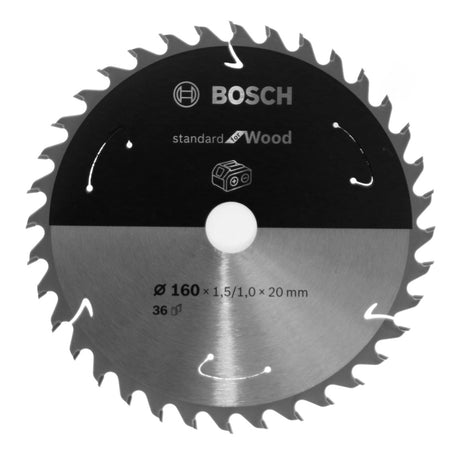 Bosch Kreissägeblatt Standard for Wood 160 x 1,5 x 20 / 15,875 mm 36 Zähne ( 2608837677 ) - Toolbrothers