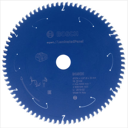 Bosch Kreissägeblatt Expert for Laminated Panel 254 x 1,8 x 30 mm 78 Zähne ( 2608644553 ) - Toolbrothers