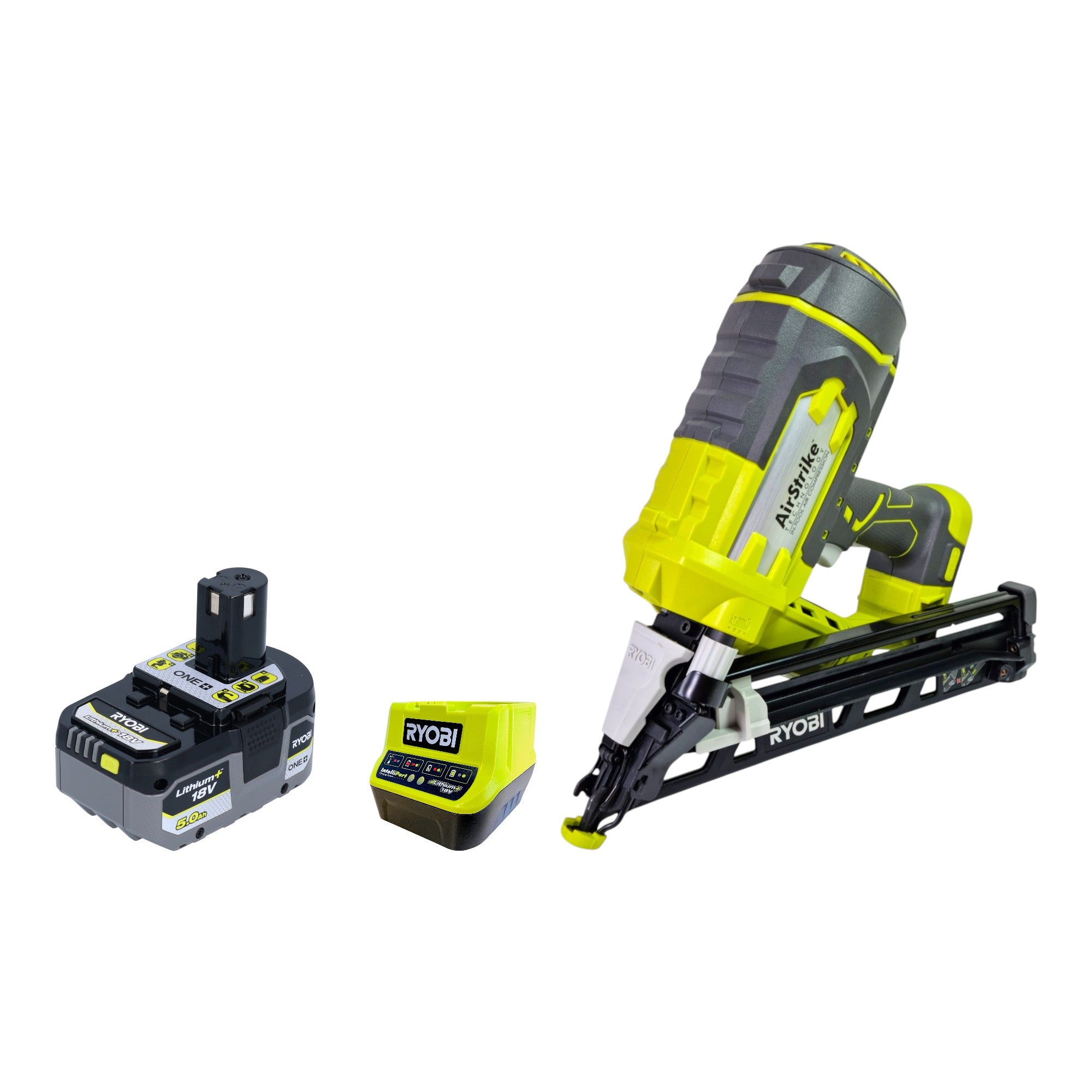 RYOBI R15GN18 0 Akku Nagler 18 V 24 64 mm 1x Akku 5 0 Ah Ladegeraet 0 - toolbrothers