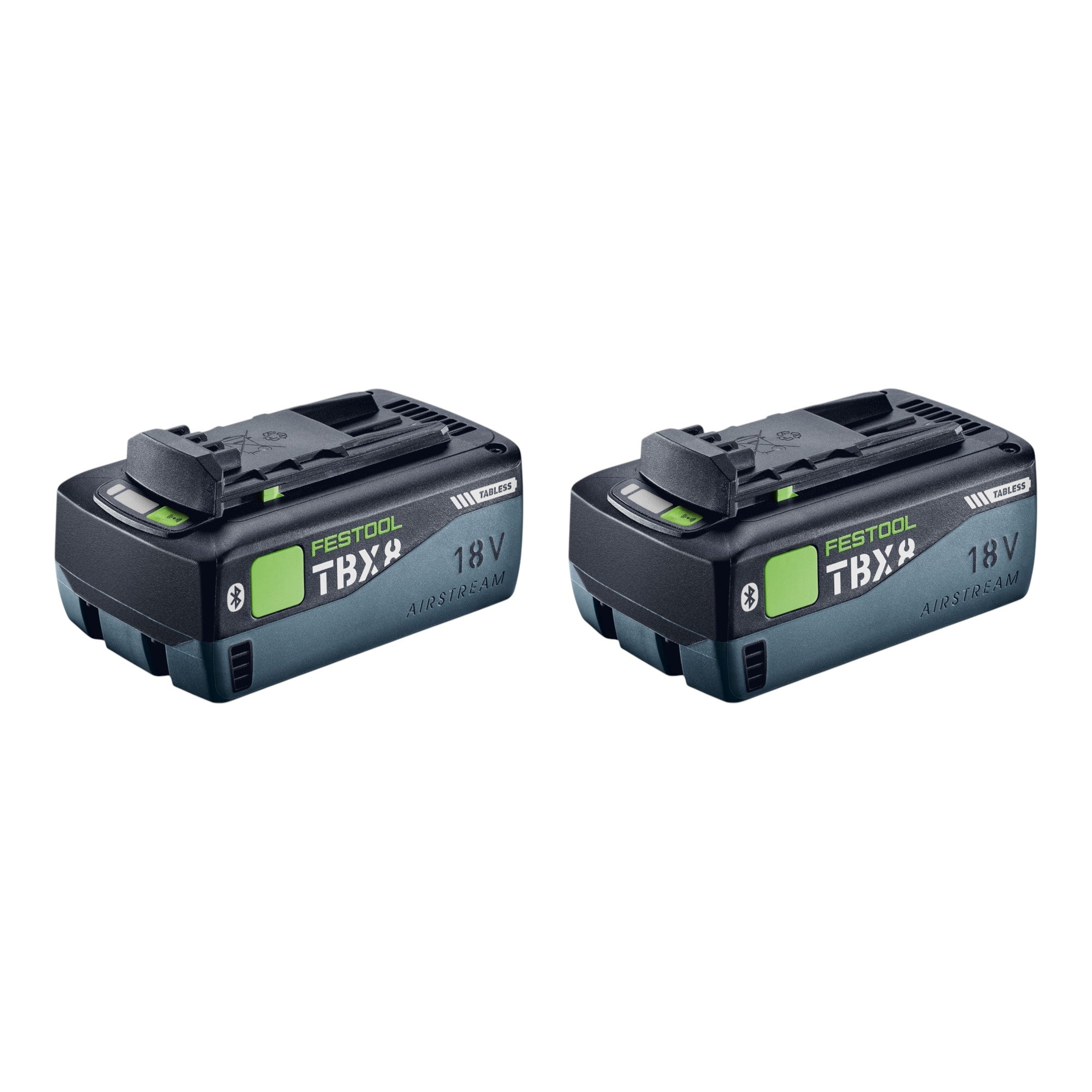 Festool Akku Set 2x BP 18 TBX 8 ASI Tabless Akkupack 18 V 8 0 Ah 2x 578746 8000 mAh Li ion mit Ladestandanzeige 0 - toolbrothers