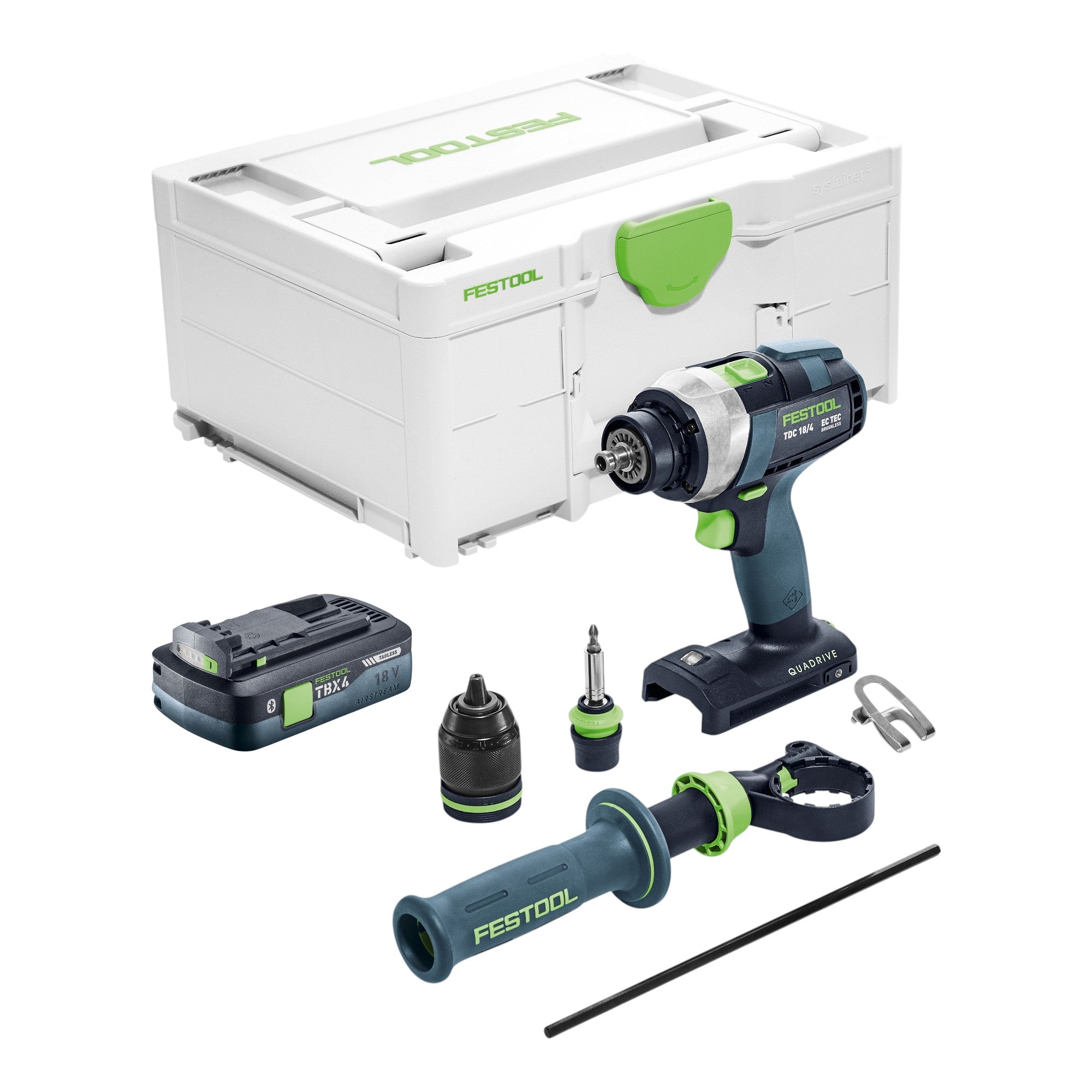 Festool TDC 18 4 Basic Akku Bohrschrauber 18 V 75 Nm Brushless 1x Akku 4 0 Ah Systainer ohne Ladegeraet 0 - toolbrothers