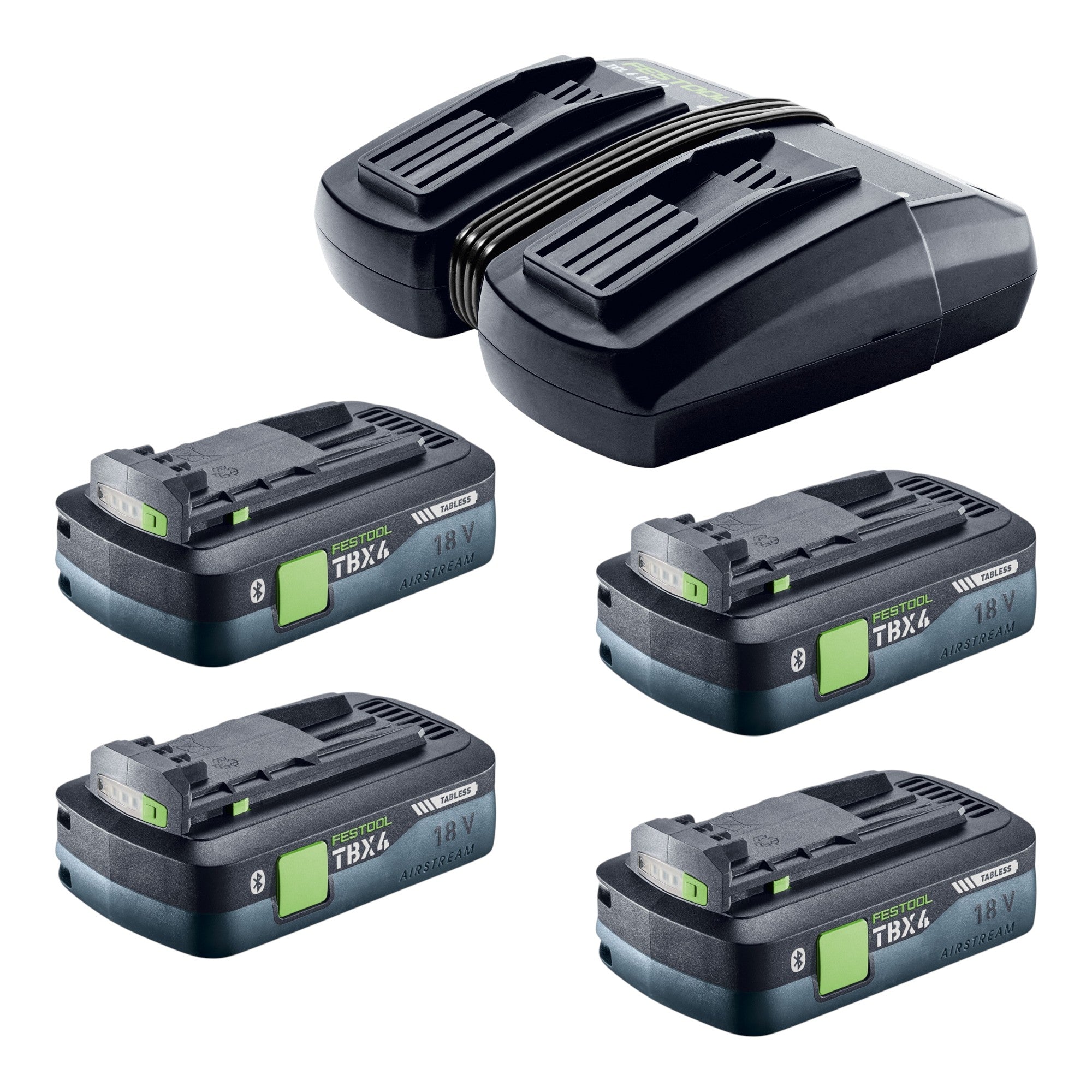 Festool CTLC MIDI I Basic Akku Absaugmobil 36 V 2x 18 V Staubklasse L 4x Akku 4 0 Ah Doppelladegeraet Systainer 3 - toolbrothers