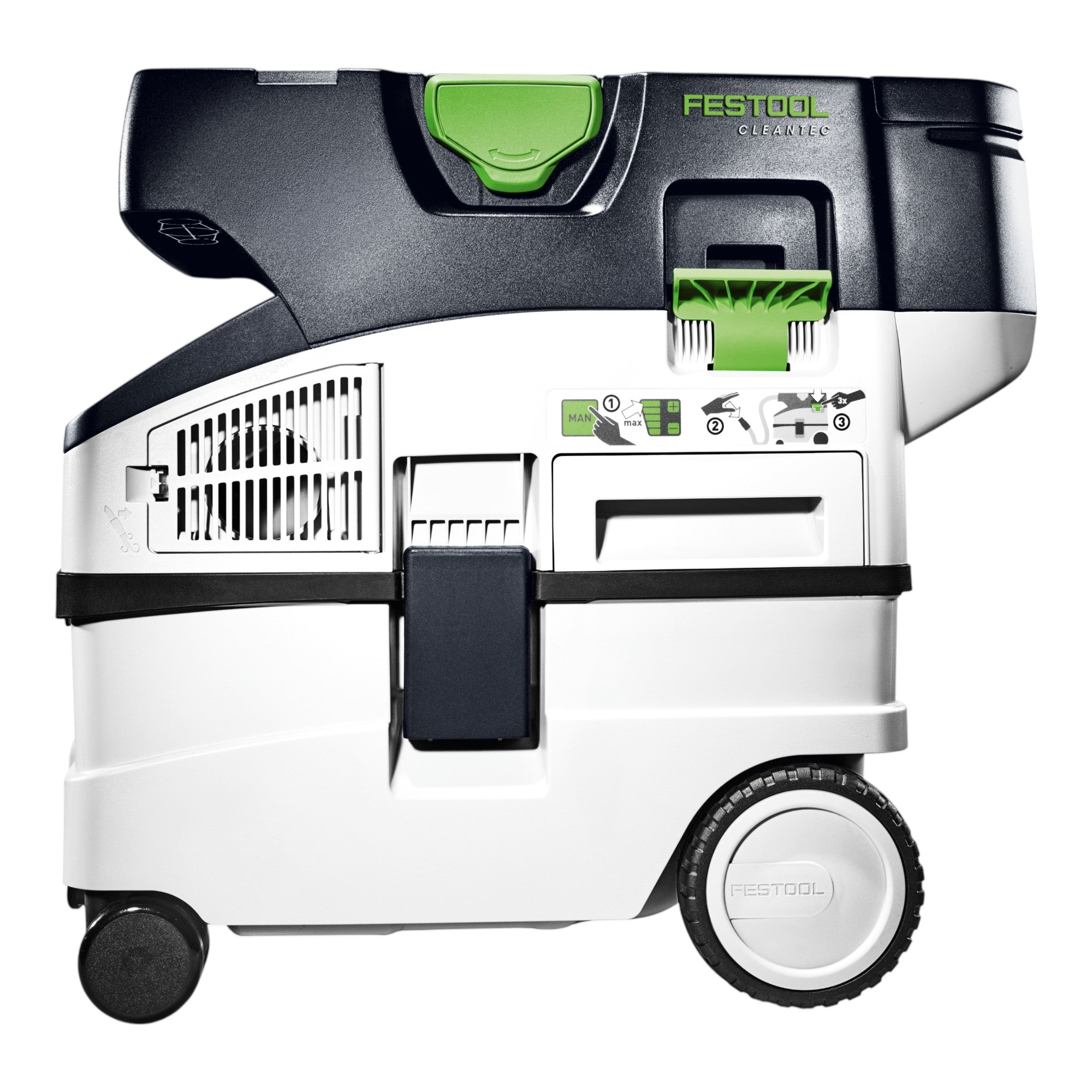 Festool CTMC MIDI I Basic Akku Absaugmobil 36 V 2x 18 V Staubklasse M 4x Akku 4 0 Ah Doppelladegeraet Systainer 4 - toolbrothers