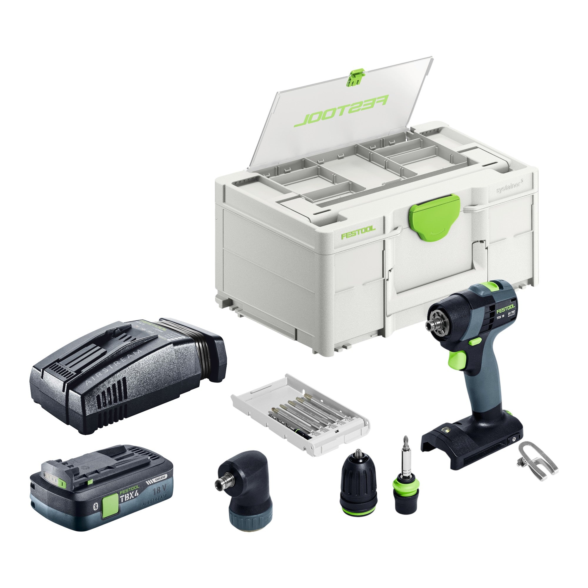 Festool TXS 18 Basic Set Akku Bohrschrauber 18 V 40 Nm Brushless 1x Akku 4 0 Ah Schnellladegeraet Systainer 0 - toolbrothers