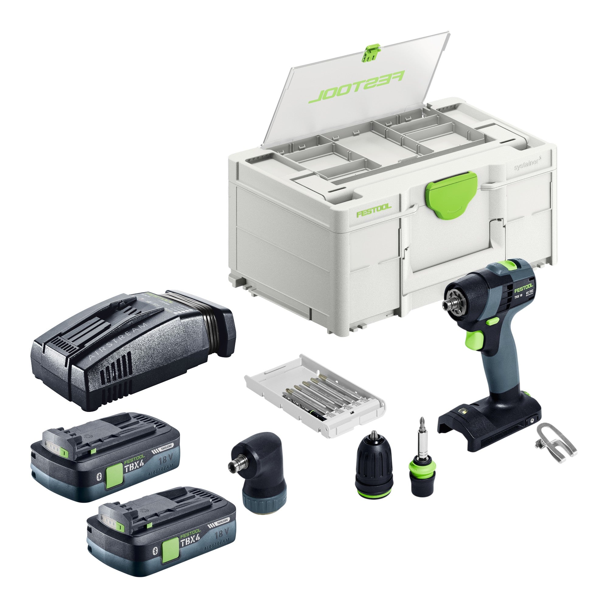 Festool TXS 18 Basic Set Akku Bohrschrauber 18 V 40 Nm Brushless 2x Akku 4 0 Ah Schnellladegeraet Systainer 0 - toolbrothers