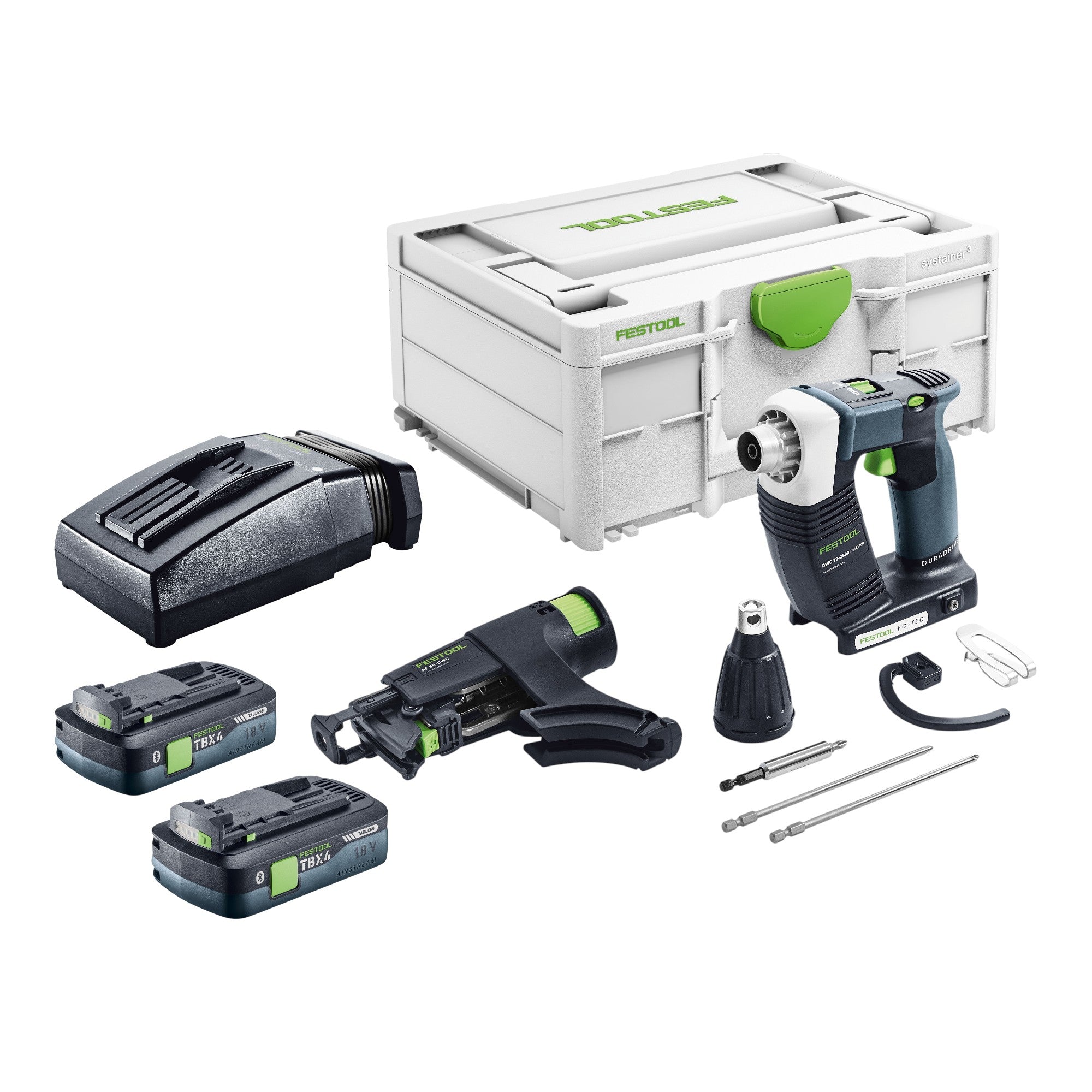 Festool DWC 18 2500 Basic Akku Bauschrauber 18 V 18 Nm Brushless 2x Akku 4 0 Ah Ladegeraet Systainer 0 - toolbrothers
