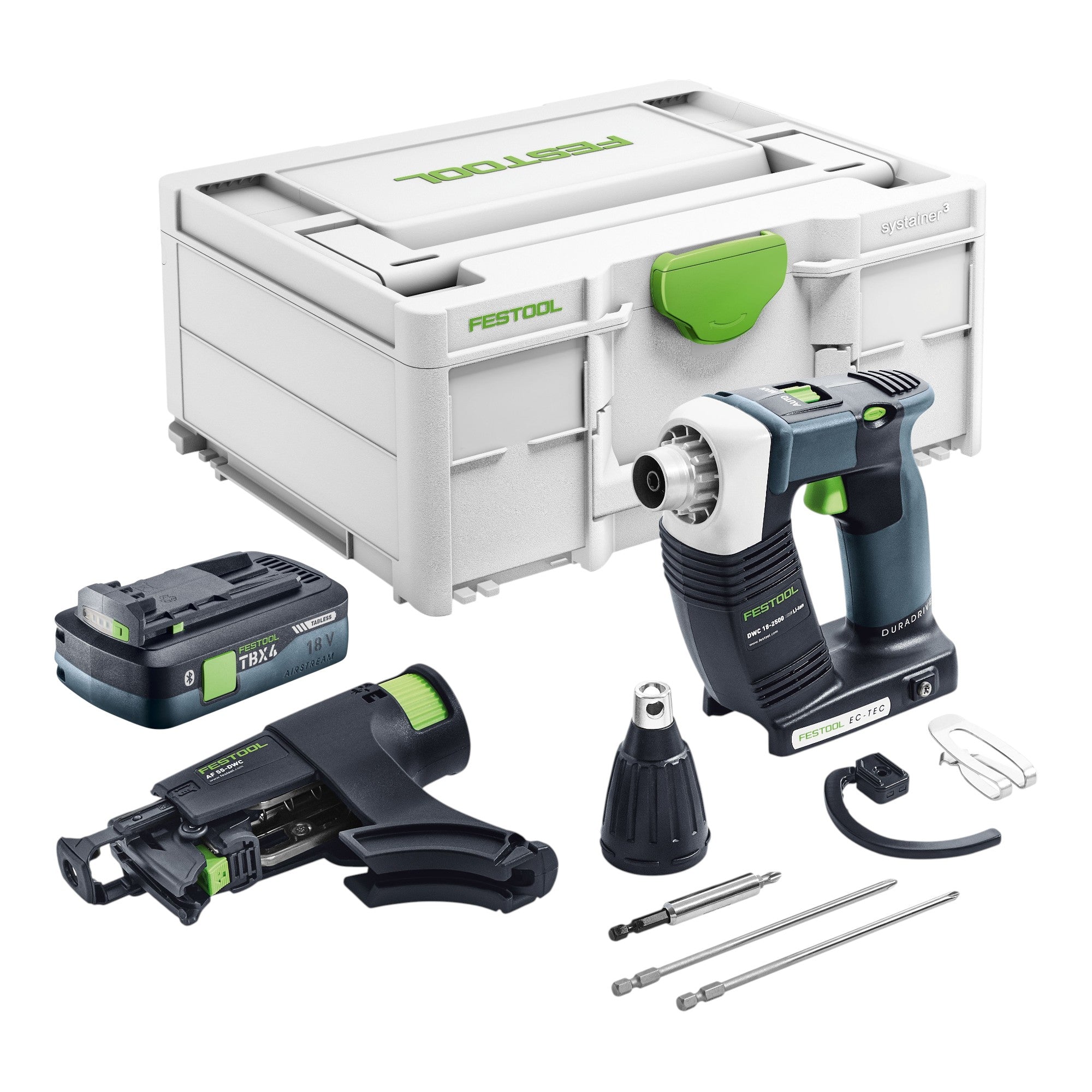 Festool DWC 18 2500 Basic Akku Bauschrauber 18 V 18 Nm Brushless 1x Akku 4 0 Ah Systainer ohne Ladegeraet 0 - toolbrothers