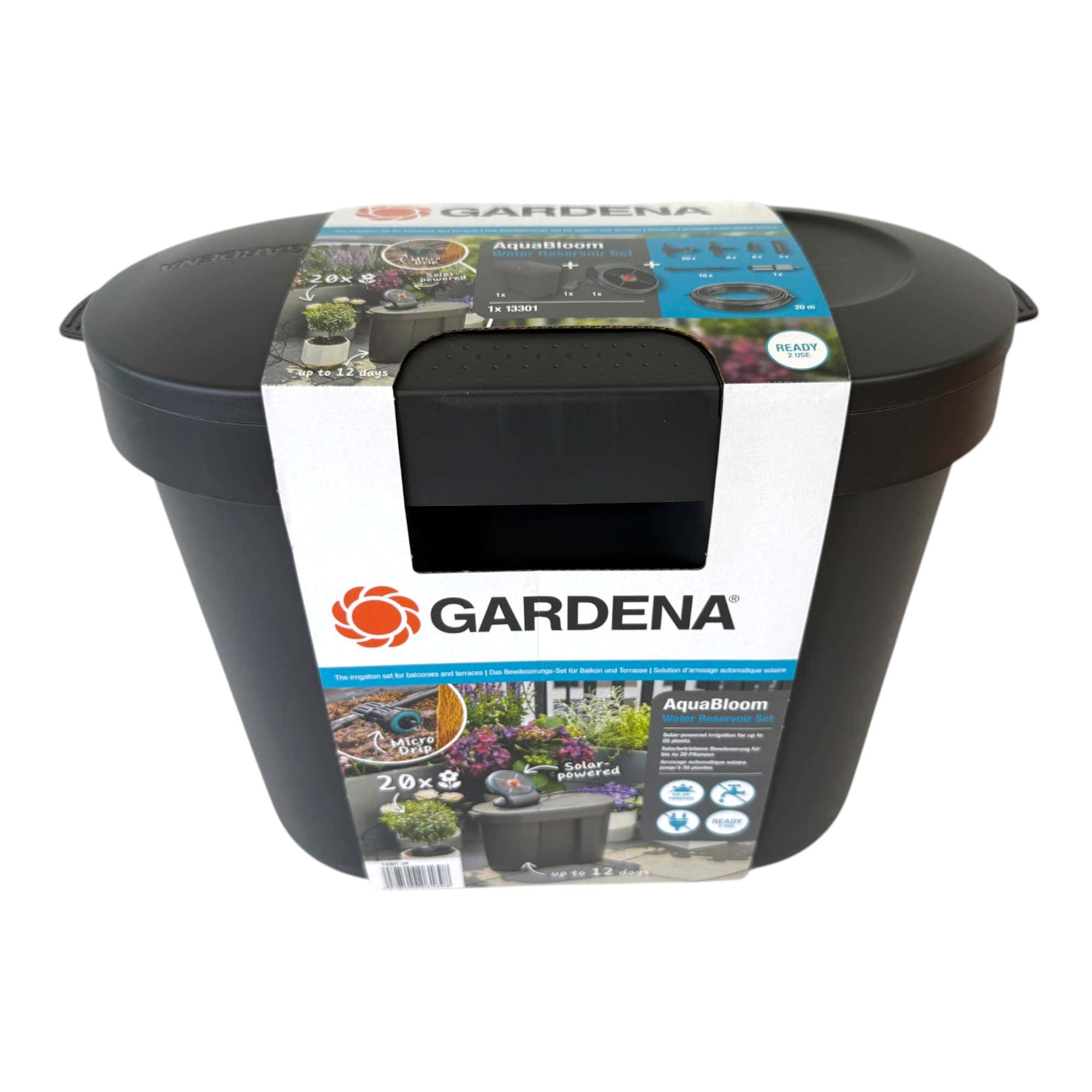 Gardena 13301 34 AquaBloom Solar Bewaesserungsset mit Wassertank 0 - toolbrothers