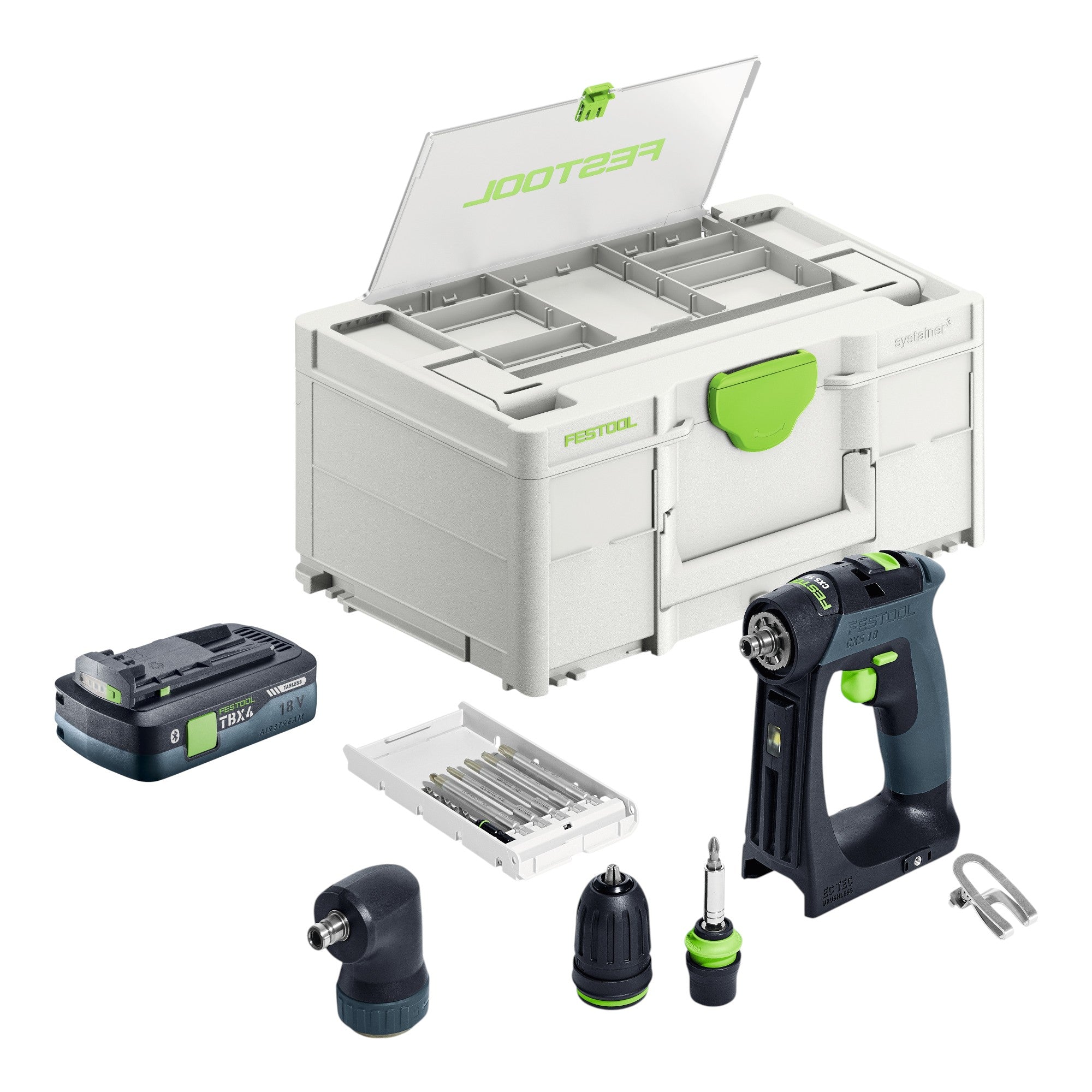Festool CXS 18 Basic Set Akku Bohrschrauber 18 V 40 Nm Brushless 1x Akku 4 0 Ah Systainer ohne Ladegeraet 0 - toolbrothers