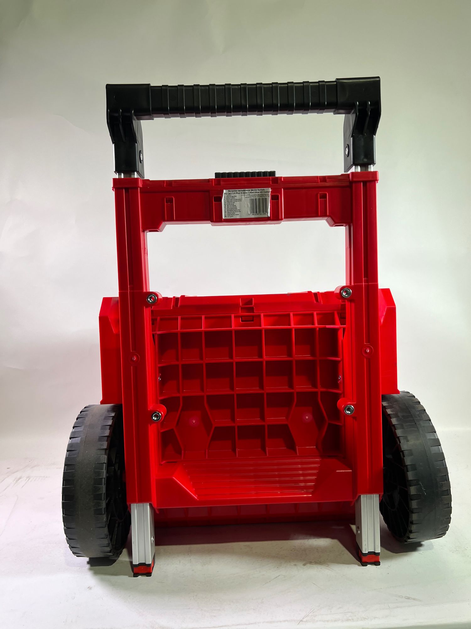 Qbrick System PRO Cart 2 0 Plus Drawer 2 Red Ultra HD Custom mobile Box auf Raedern 520 x 415 x 660 mm 9 5 l 12 l abnehmbarer Doppelteleskopgriff Beschaedigt 2 - toolbrothers