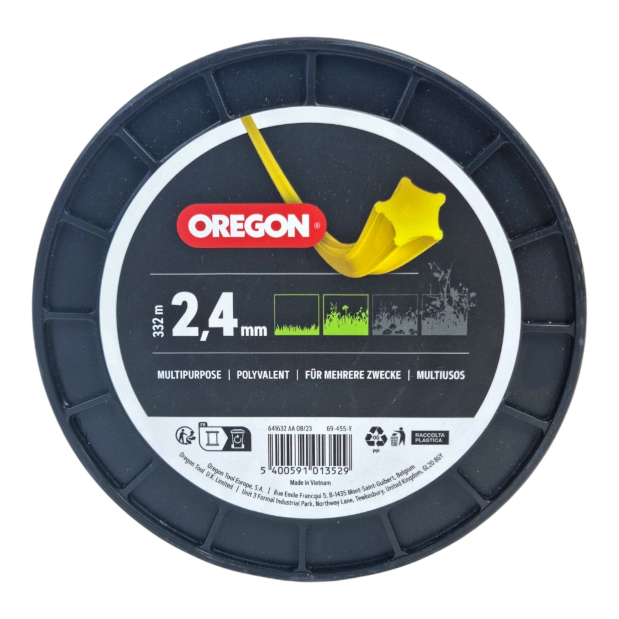 Oregon Freischneidefaden Gelb Starline 2 4 mm 332 Meter 69 455 Y  1 - toolbrothers