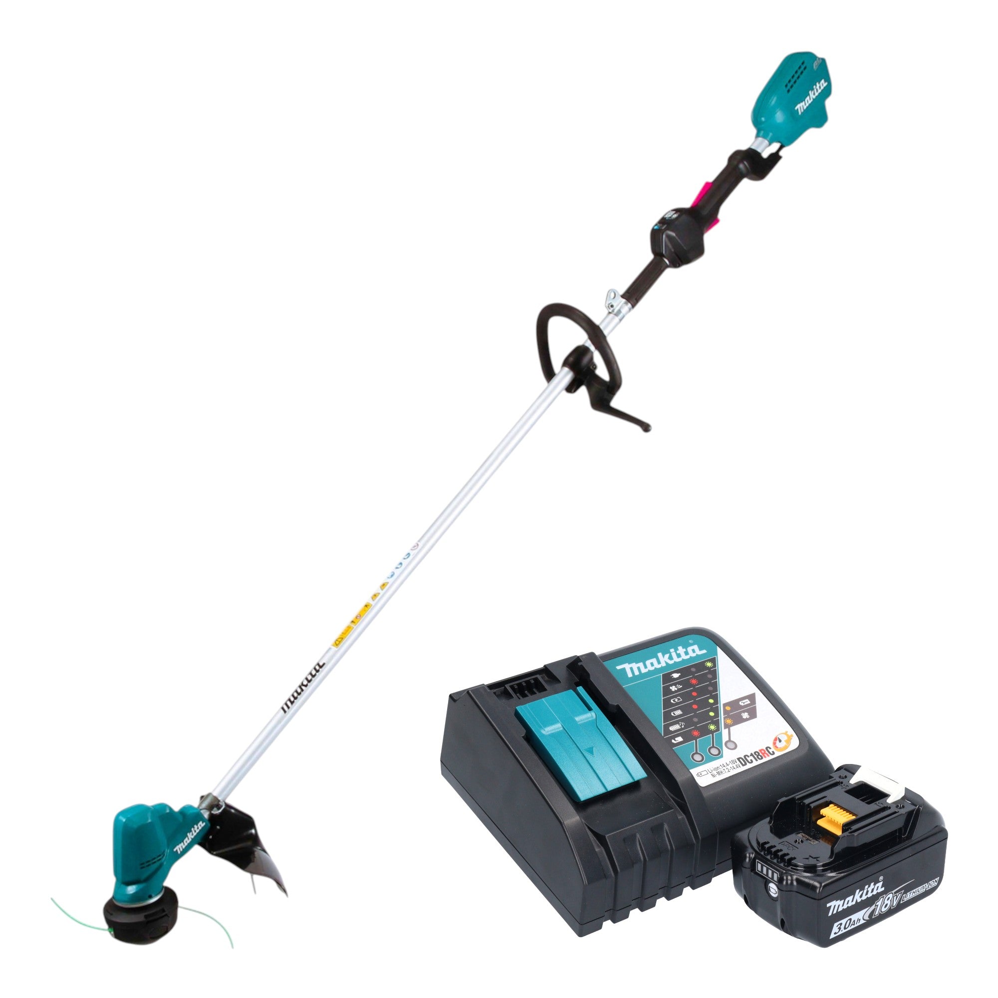 Makita DUR 190 LRFX9 Akku Rasentrimmer 18 V 300 mm Brushless 1x Akku 3 0 Ah Ladegeraet 0 - toolbrothers