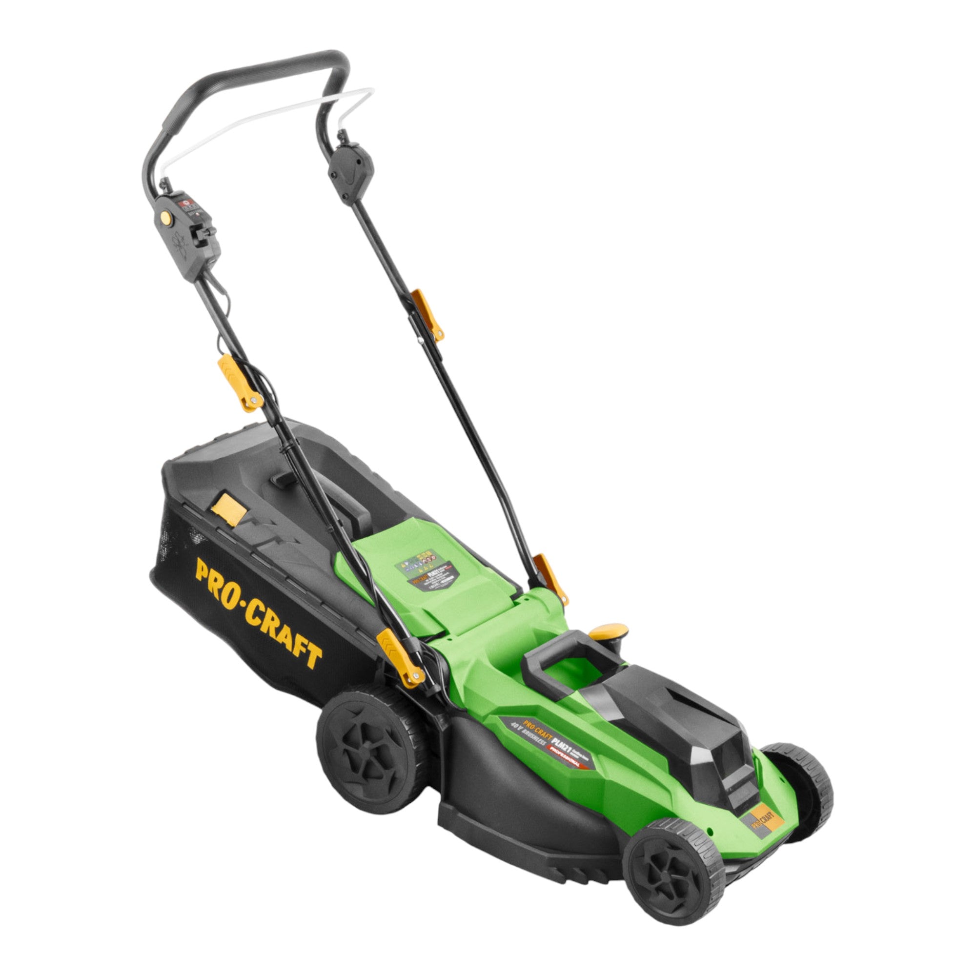 Procraft PLM21bb Akku Rasenmaeher 40 V 2x 20 V 380 mm Brushless 2x Akku 8 0 Ah Ladegeraet 3 - toolbrothers
