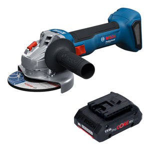 Meuleuse d'angle sans fil Bosch GWS 18V-8 Professional 18 V 125 mm sans balais + 1 batterie ProCORE 4,0 Ah - sans chargeur