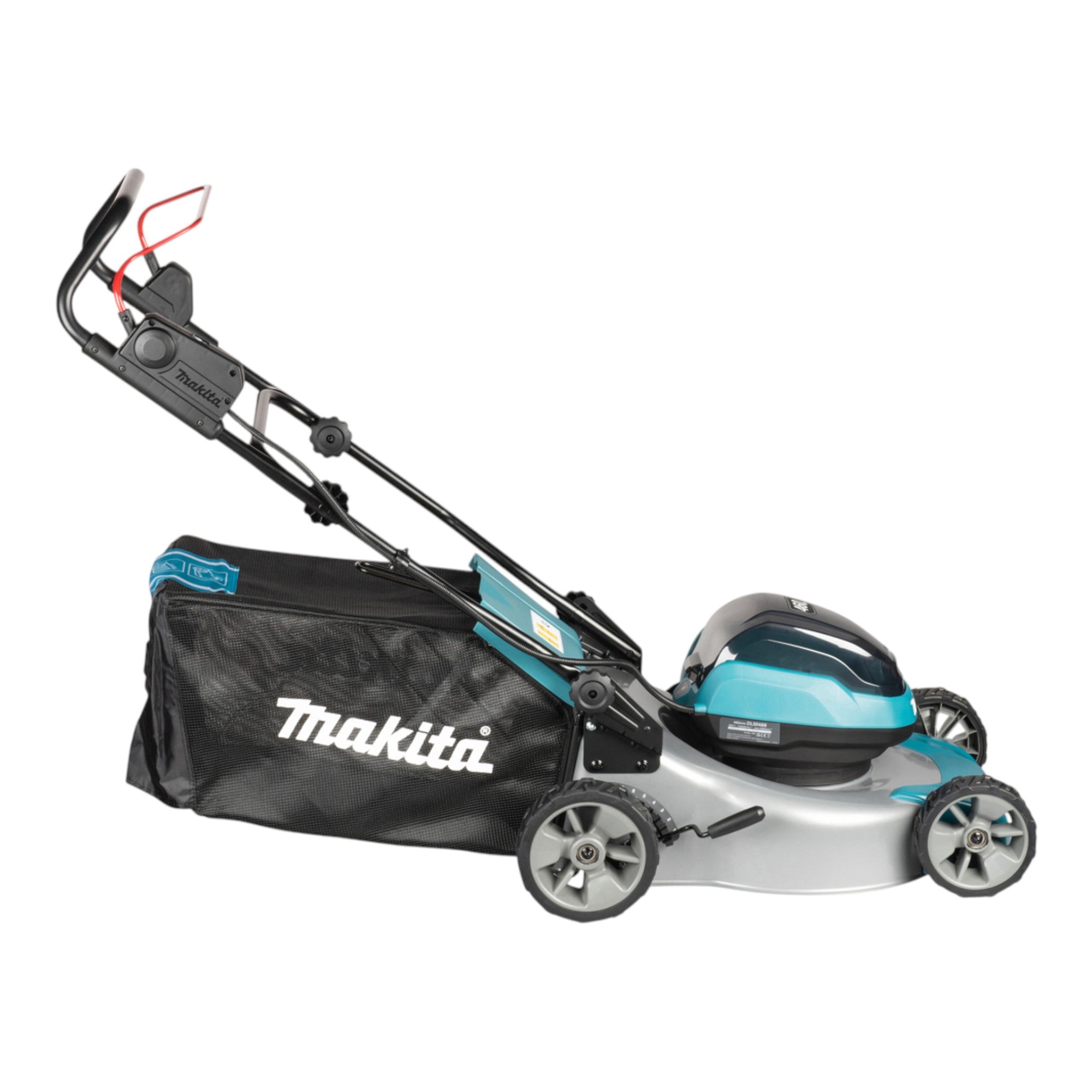 Makita DLM 466 PT2 Akku Rasenmaeher 36 V 2x 18 V 46 cm Brushless 2x Akku 5 0 Ah Ladegeraet 4 - toolbrothers