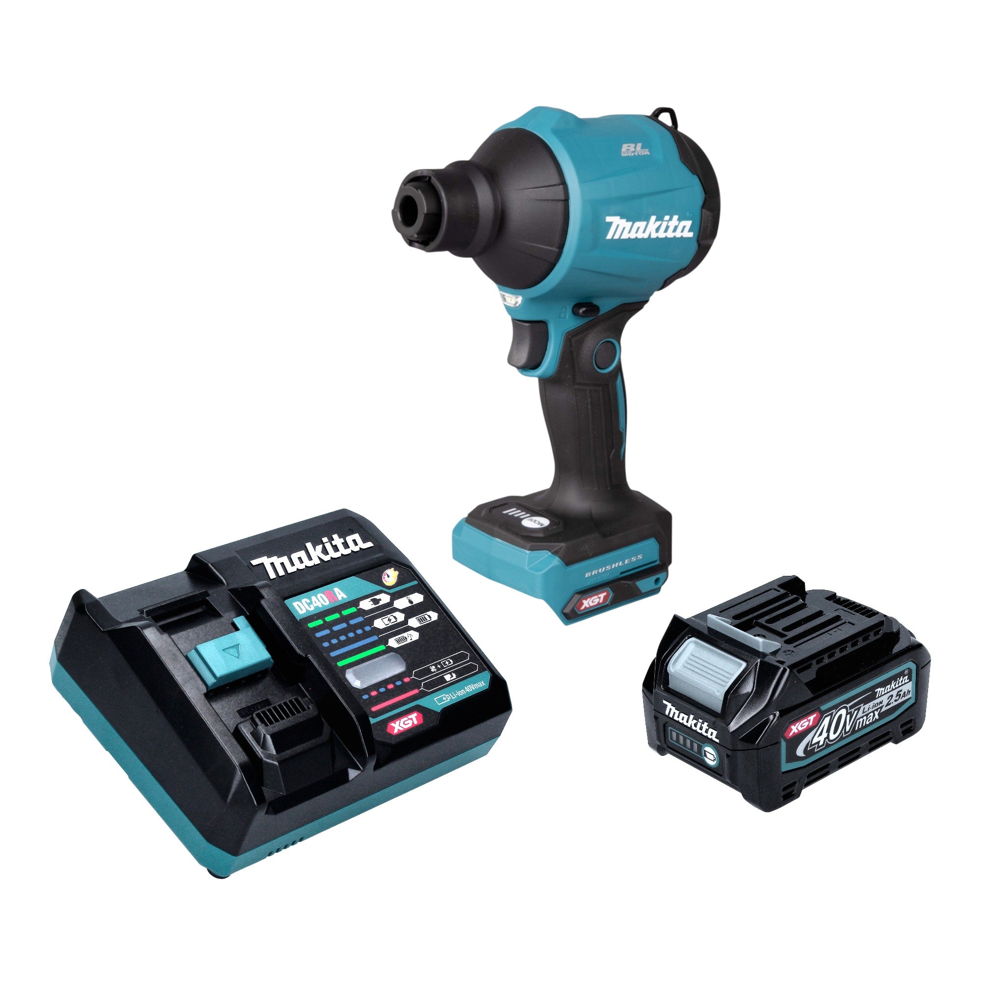 Makita AS 001 GD101 Akku Geblaese 40 V max Brushless 1x Akku 2 5 Ah Ladegeraet 0 - toolbrothers