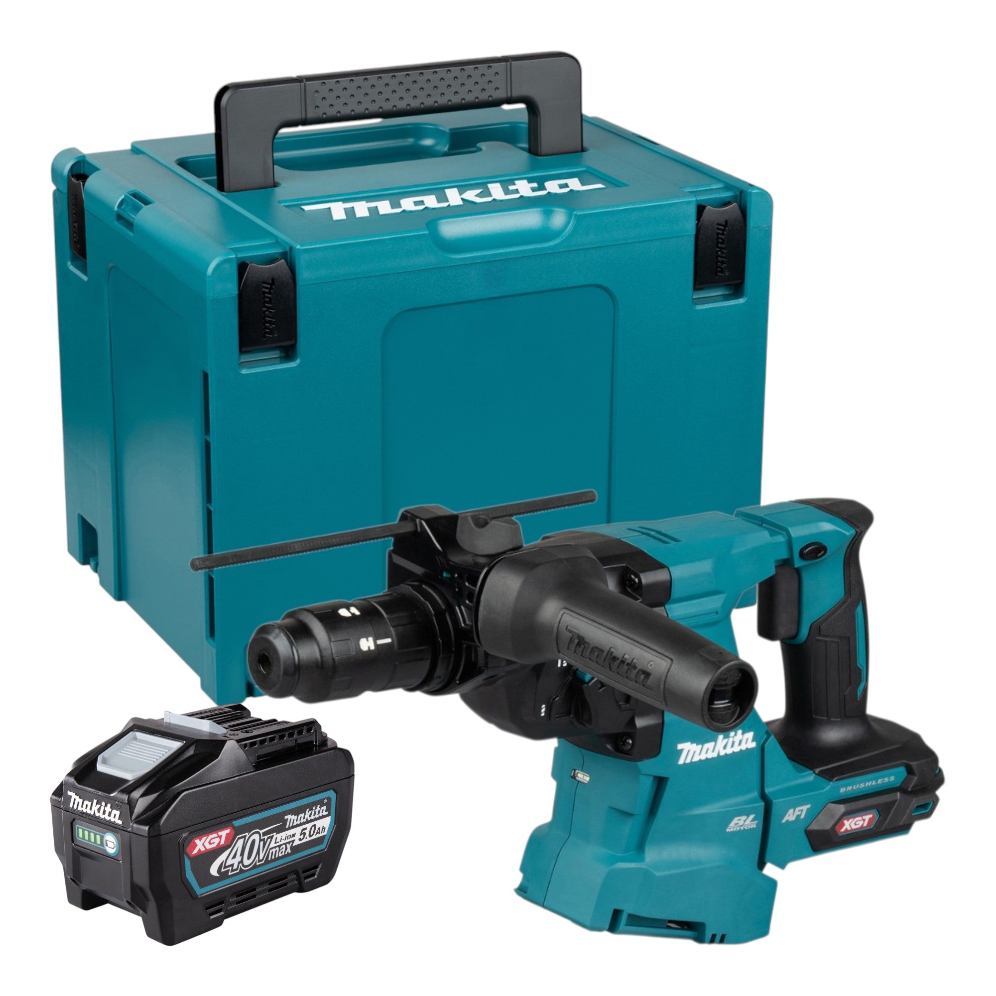 Makita HR 012 GT101 Akku Kombihammer 40 V max 3 3 J SDS plus Brushless 1x Akku 5 0 Ah Makpac ohne Ladegeraet 0 - toolbrothers