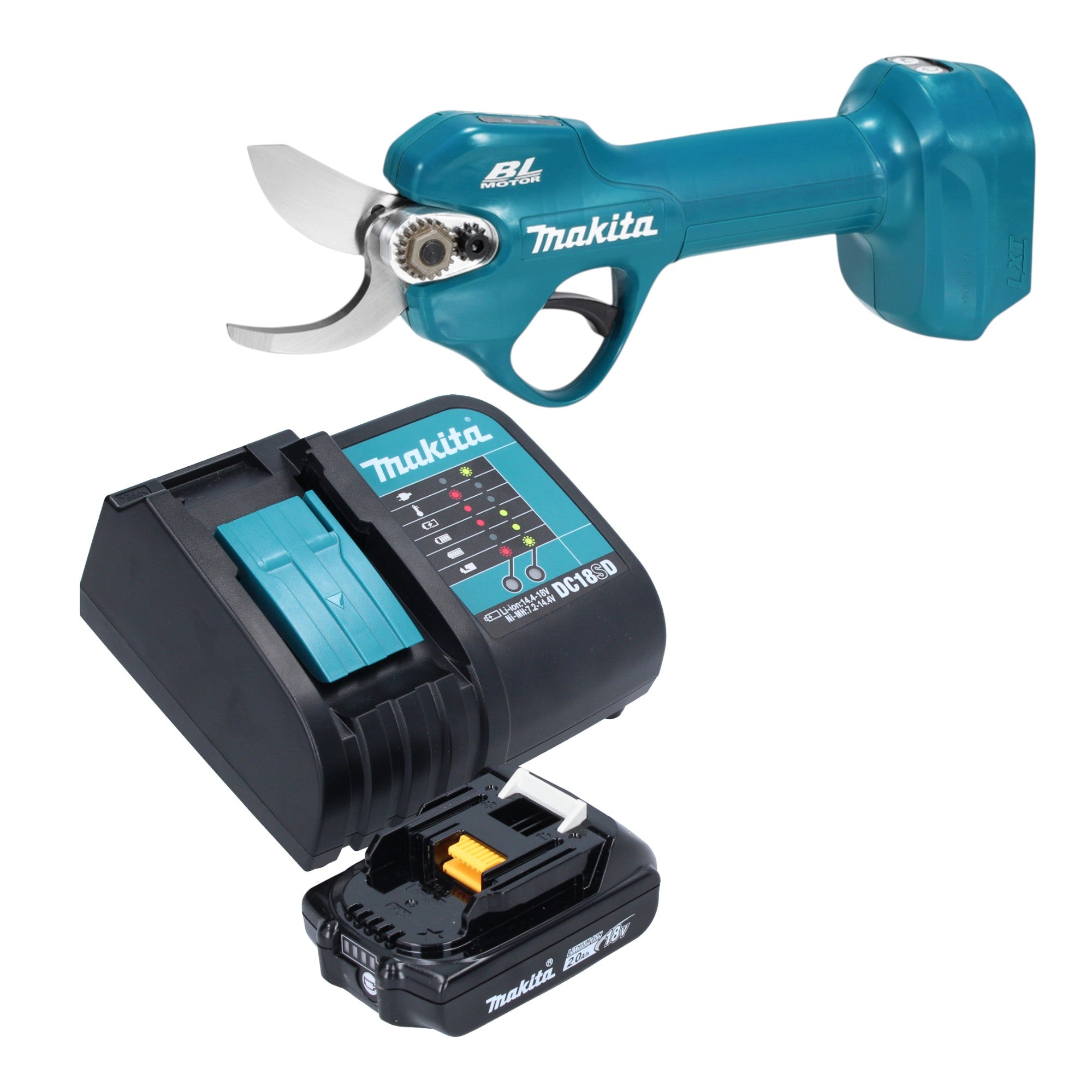 Makita DUP 181 SA1 Akku Astschere 18 V 30 mm Brushless 1x Akku 2 0 Ah Ladegeraet 0 - toolbrothers
