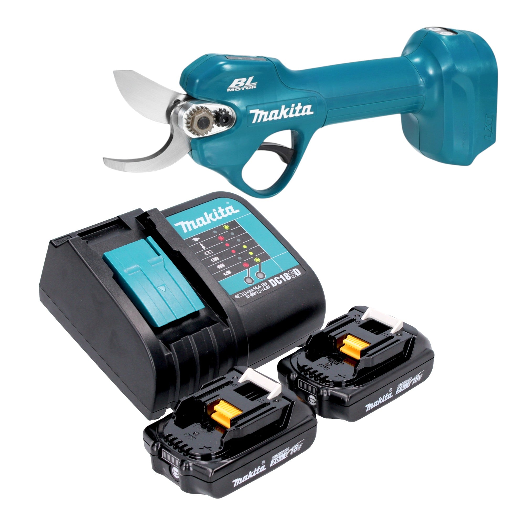 Makita DUP 181 SA Akku Astschere 18 V 30 mm Brushless 2x Akku 2 0 Ah Ladegeraet 0 - toolbrothers
