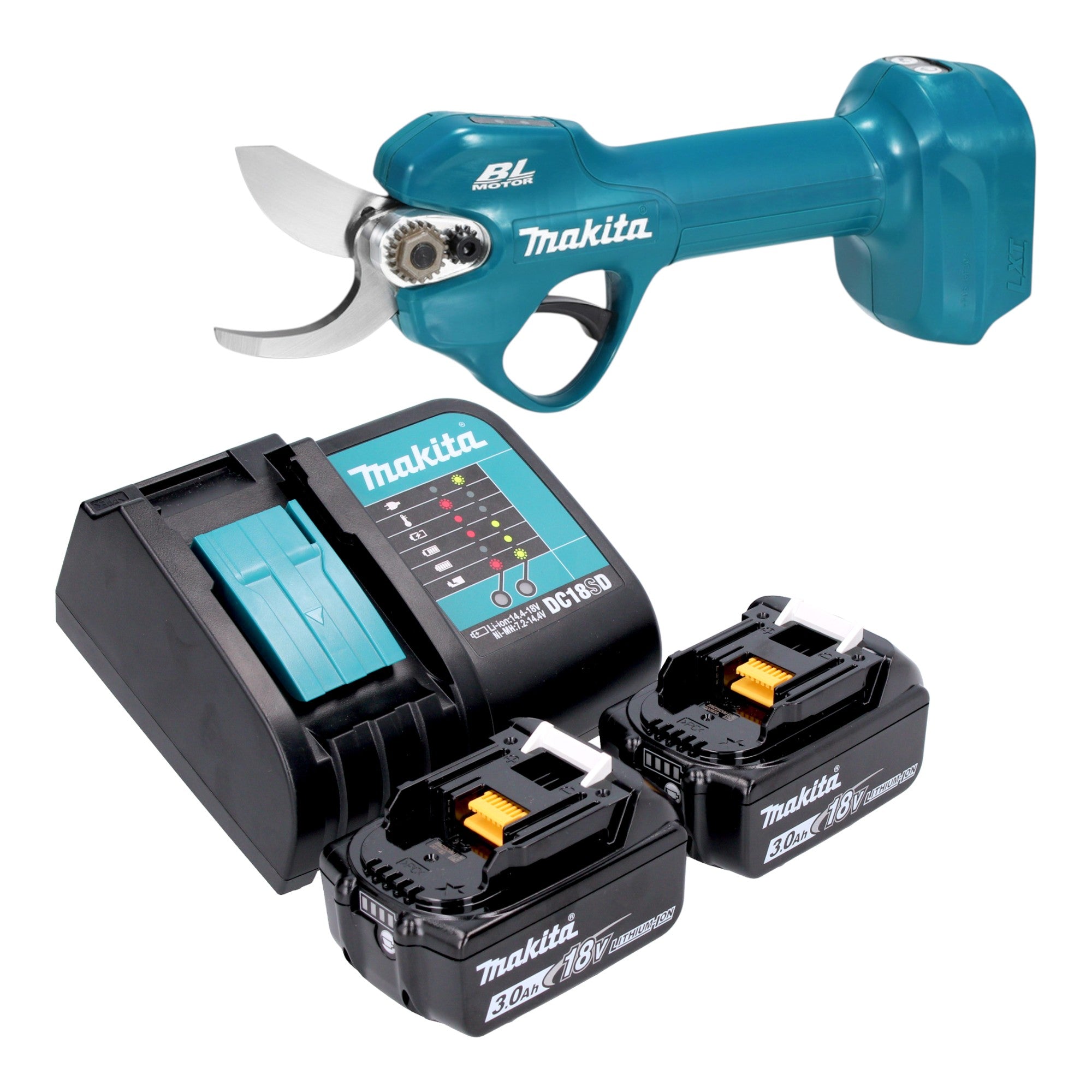 Makita DUP 181 SF Akku Astschere 18 V 30 mm Brushless 2x Akku 3 0 Ah Ladegeraet 0 - toolbrothers