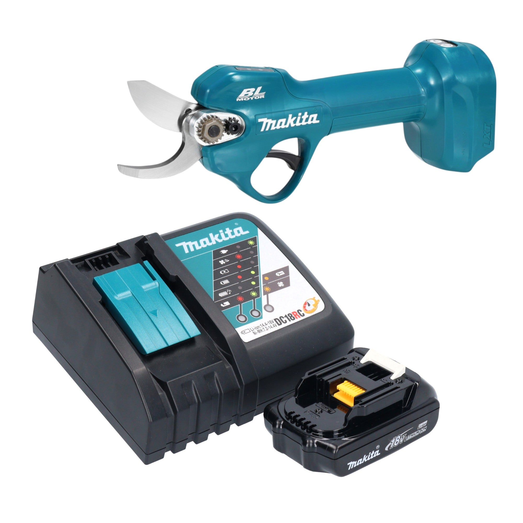 Makita DUP 181 RY1 Akku Astschere 18 V 30 mm Brushless 1x Akku 1 5 Ah Ladegeraet 0 - toolbrothers
