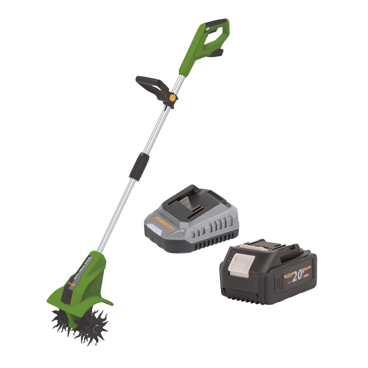 Cultivateur sans fil Procraft CT20bb 20 V 224 mm Brushless + 1 batterie 4,0 Ah + chargeur