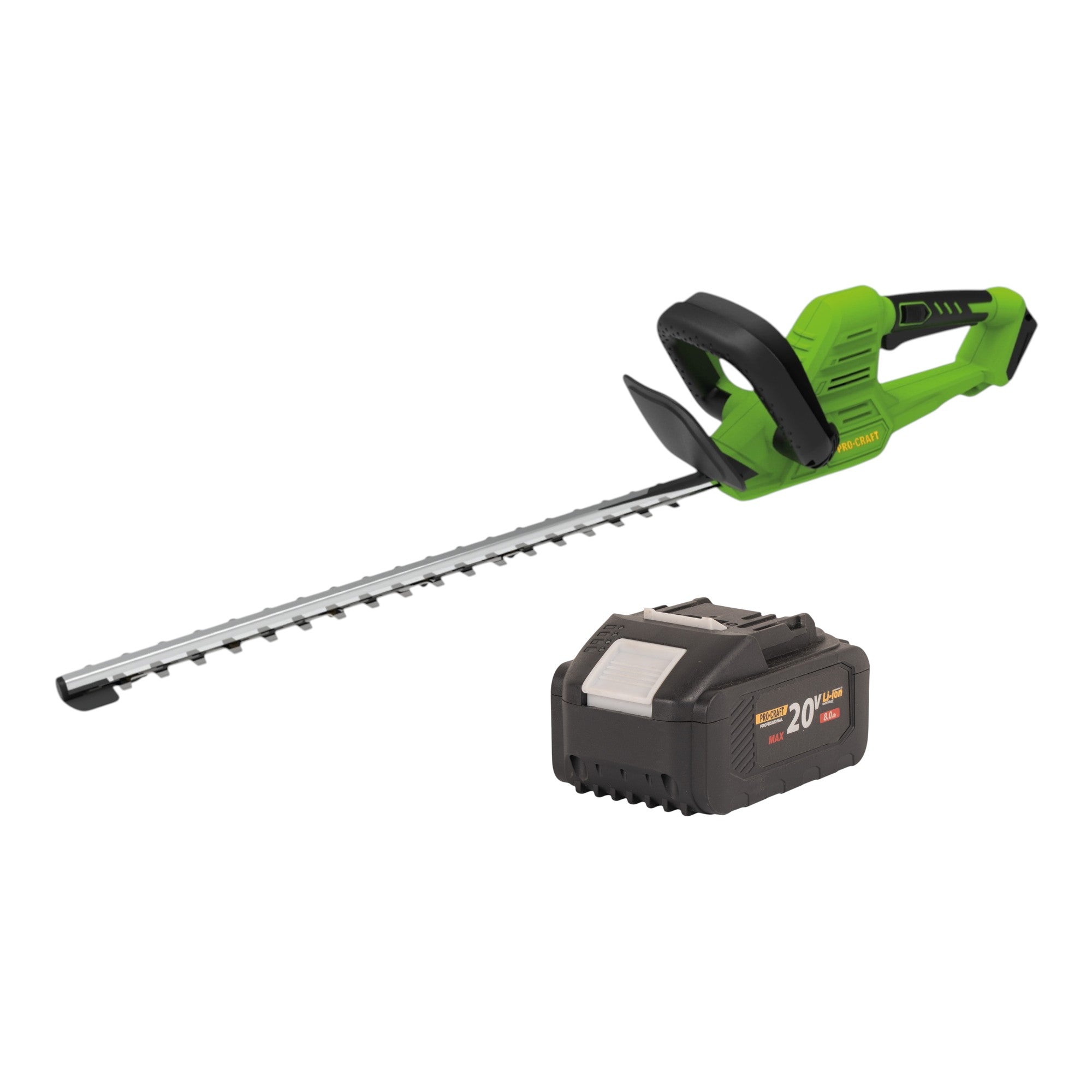 Procraft PZA26bb Akku Heckenschere 20 V 550 mm Brushless 1x Akku 8 0 Ah ohne Ladegeraet 0 - toolbrothers